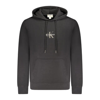 Black Cotton Menswear Hoodie