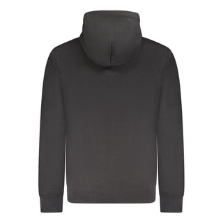 Black Cotton Menswear Hoodie