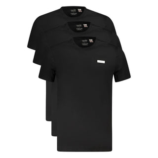 Black Cotton Men's Undershirt