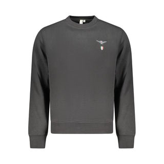 Black Cotton Men's Sweatshirt