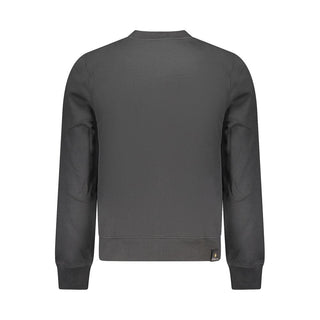 Black Cotton Men's Sweatshirt
