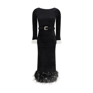 Black Viscose Cocktail Dress