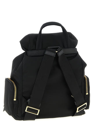 Black Recycled Polyamide Backpack