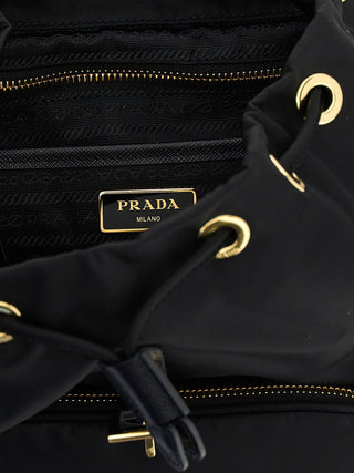 Black Recycled Polyamide Backpack