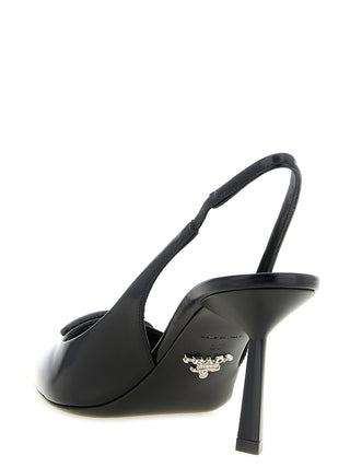 Black Calfskin High Heel Pumps