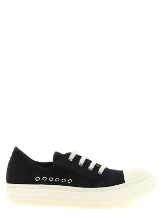 Black Calfskin Low Top Sneakers