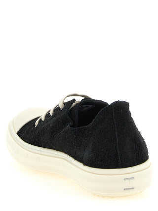 Black Calfskin Low Top Sneakers