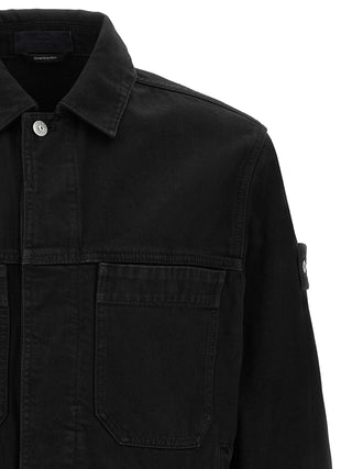 Black Cotton Denim Jacket