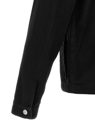 Black Cotton Denim Jacket