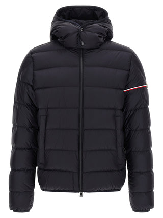 Blue Polyamide Full-Length Jacket
