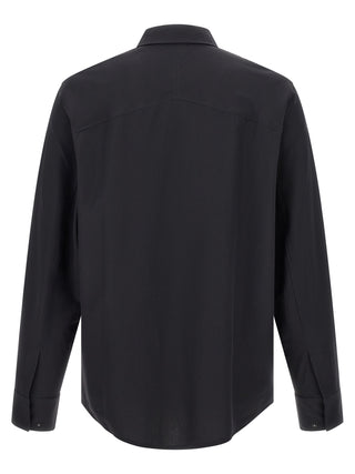 Black Paper Blouse