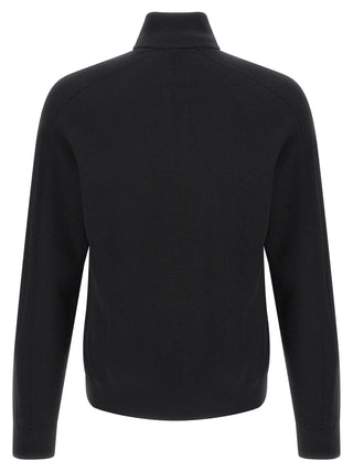 Black Wool Cardigan