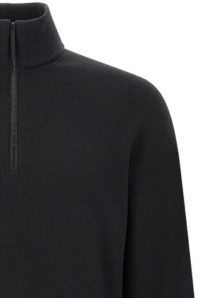 Black Wool Cardigan