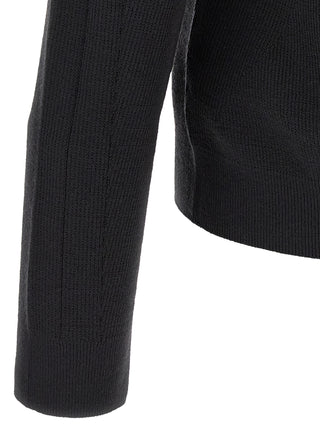 Black Wool Cardigan