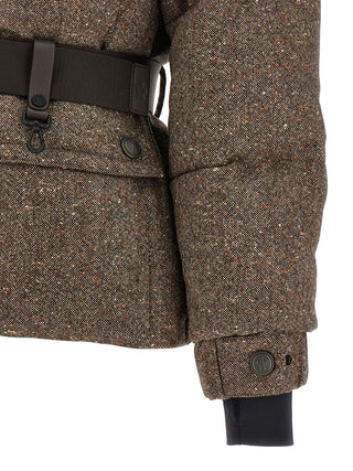 Brown Leather Full-Length Jacket