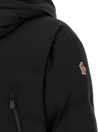 Black Polyamide Full-Length Jacket