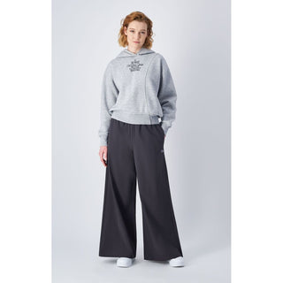 Black Polyamide Casual Pants