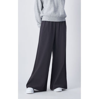 Black Polyamide Casual Pants