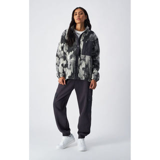 Beige Polyester Bomber