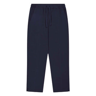 Navy Blue Cotton Athletic Pants