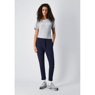 Navy Blue Cotton Athletic Pants