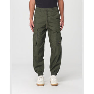 Green Cotton Cargo Pants