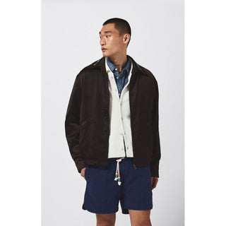 Beige Polyester Bomber