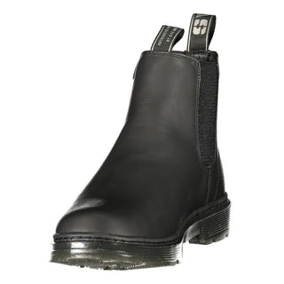 Black Polyurethane Women's Bootie