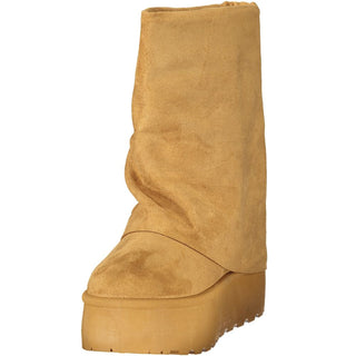 Brown Polyurethane Women's Boot