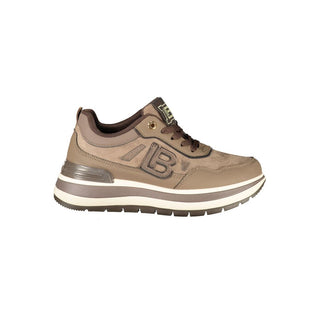 Brown Polyurethane Women's Sneaker