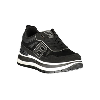 Black Polyurethane Women's Sneaker