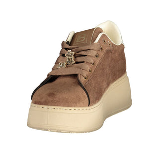 Brown Polyurethane Women's Sneaker