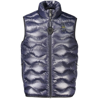 Blue Polyamide Men's Jacket