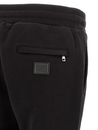 Black Cotton Joggers (Workout Pants)