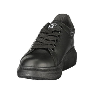 Black Polyurethane Women's Sneaker