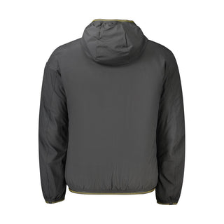 Black Polyester Men's Jacket