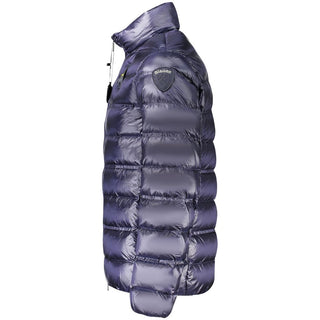 Blue Polyamide Men Jacket