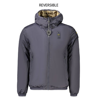 Blue Polyamide Men's Jacket