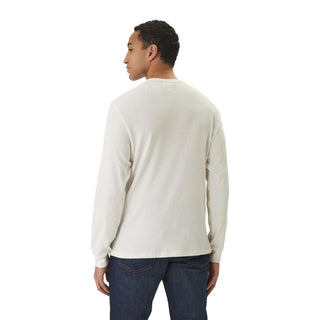 Beige Cotton Long Sleeve T-Shirt