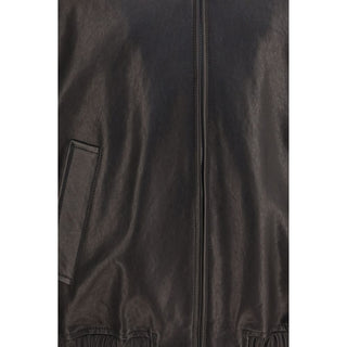 Black Lamb Ovis Aries Leather Jacket