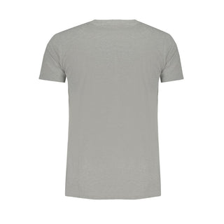 Gray Cotton Men's T-shirt