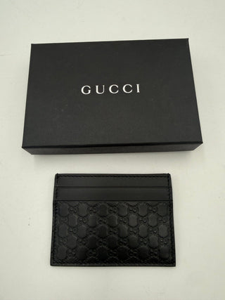 GUCCI GG Leather Black Cardholder