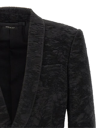 Black Silk Blazer
