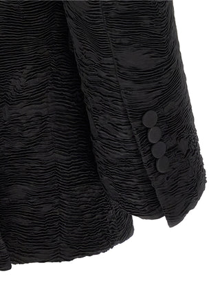 Black Silk Blazer