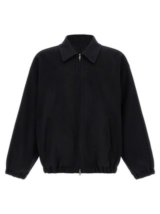 Black Wool Full-Length Jacket