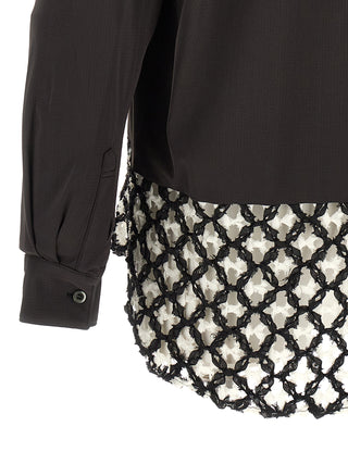 Bicolor Polyester Blouse