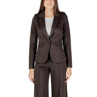 Brown Polyester Blazer