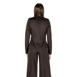 Brown Polyester Blazer