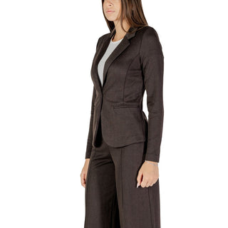 Brown Polyester Blazer