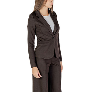 Brown Polyester Blazer